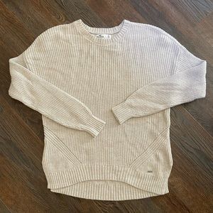 Hollister oatmeal/tan sweater